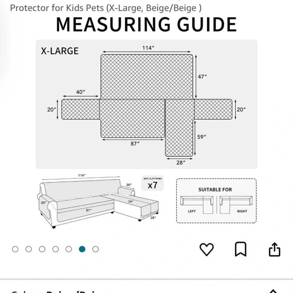 L Shaped Sofa Cover